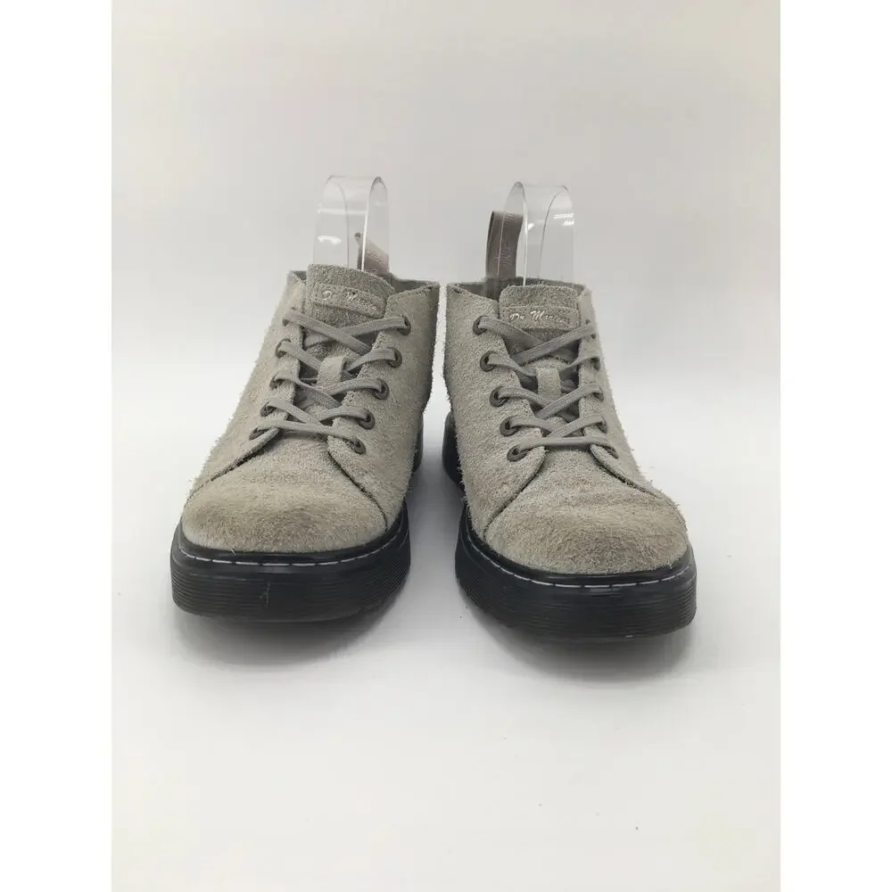 Dr Martens Baynes Mid Chukka Boot Mens 7 Womens 8 EU 39 Wooly Grey Suede Lace Up